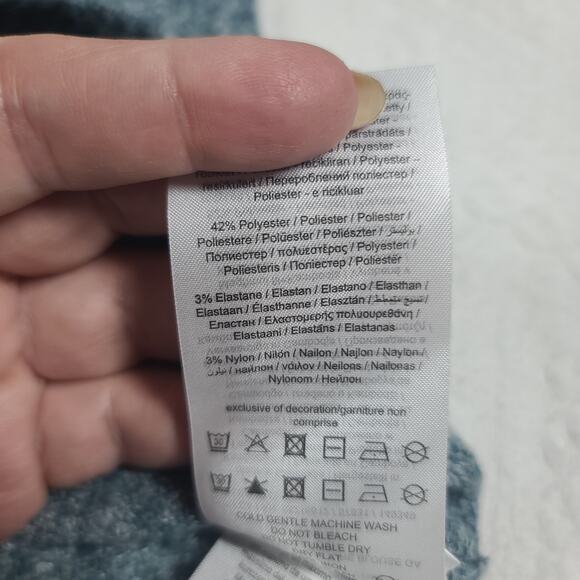 Vero Moda VMBOOM women's knitted green sweater Size 1X Office Cozycore Caboncore - Picture 10 of 13